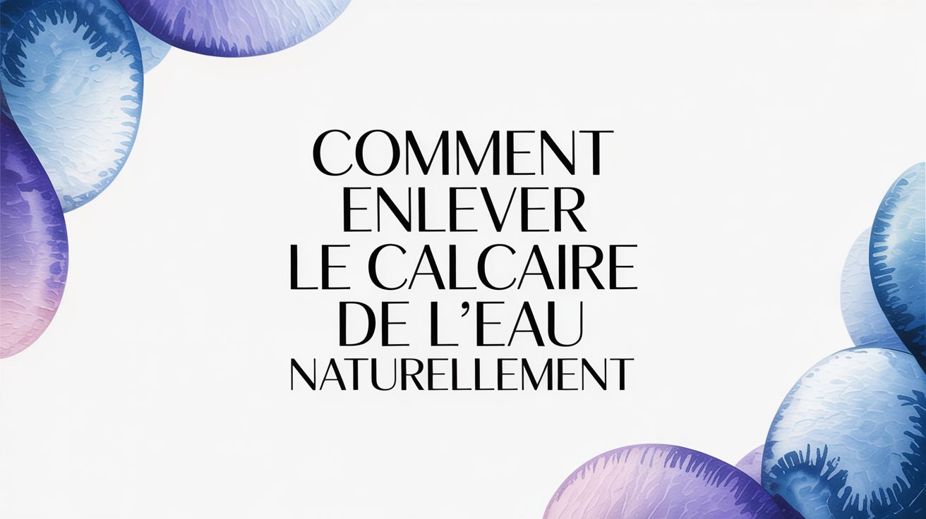 Comment enlever le calcaire de l'eau naturellement : le guide beauté