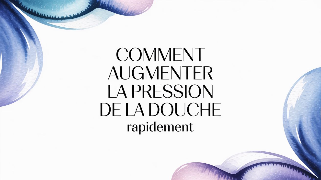 Comment augmenter la pression de la douche : le guide pour un jet parfait