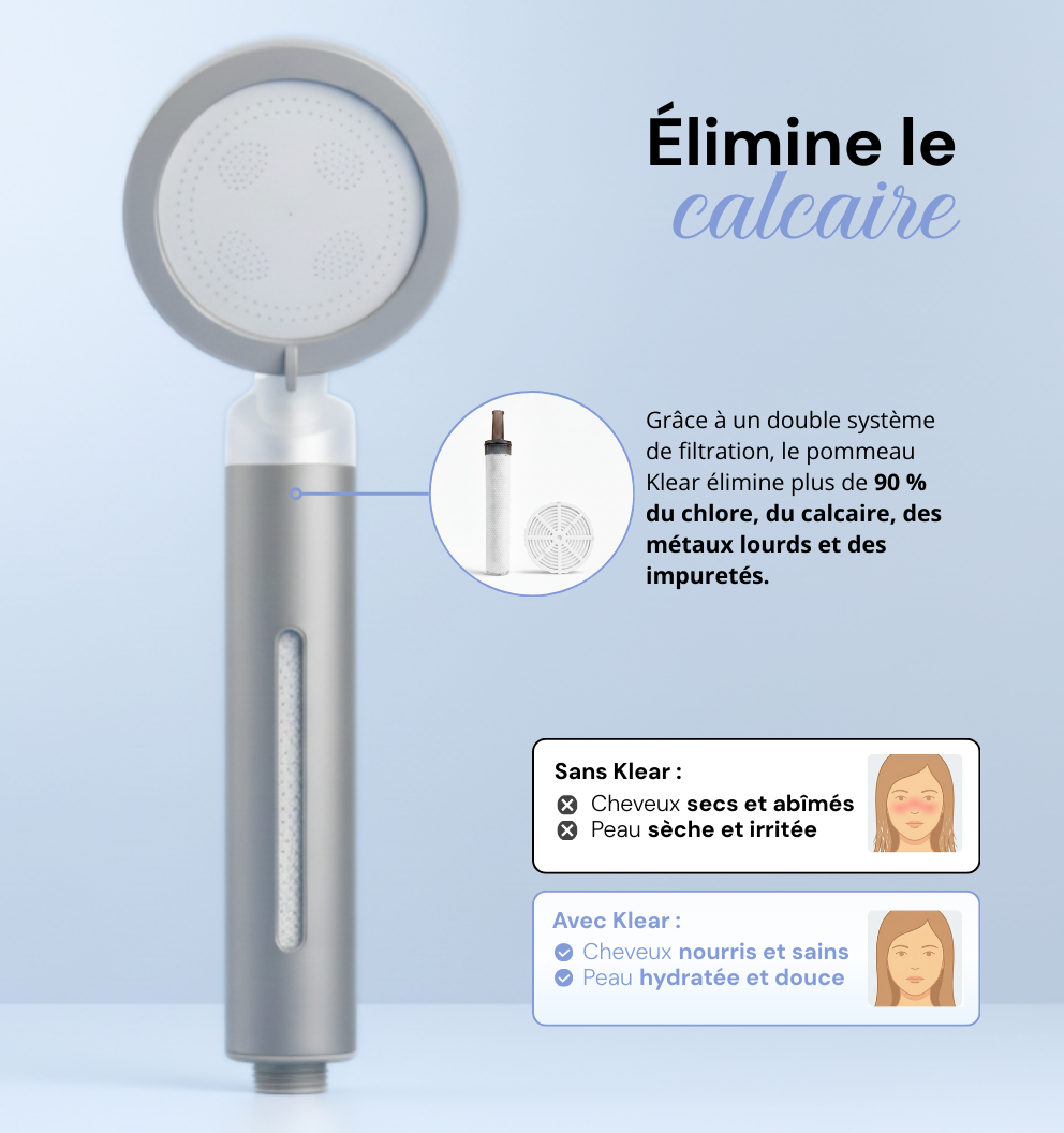Pommeau de Douche Filtrant Klear