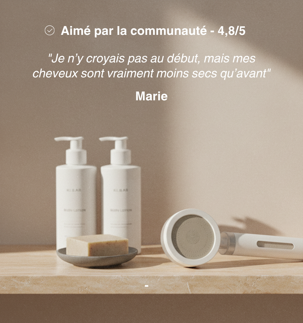 Pommeau de Douche Filtrant Klear